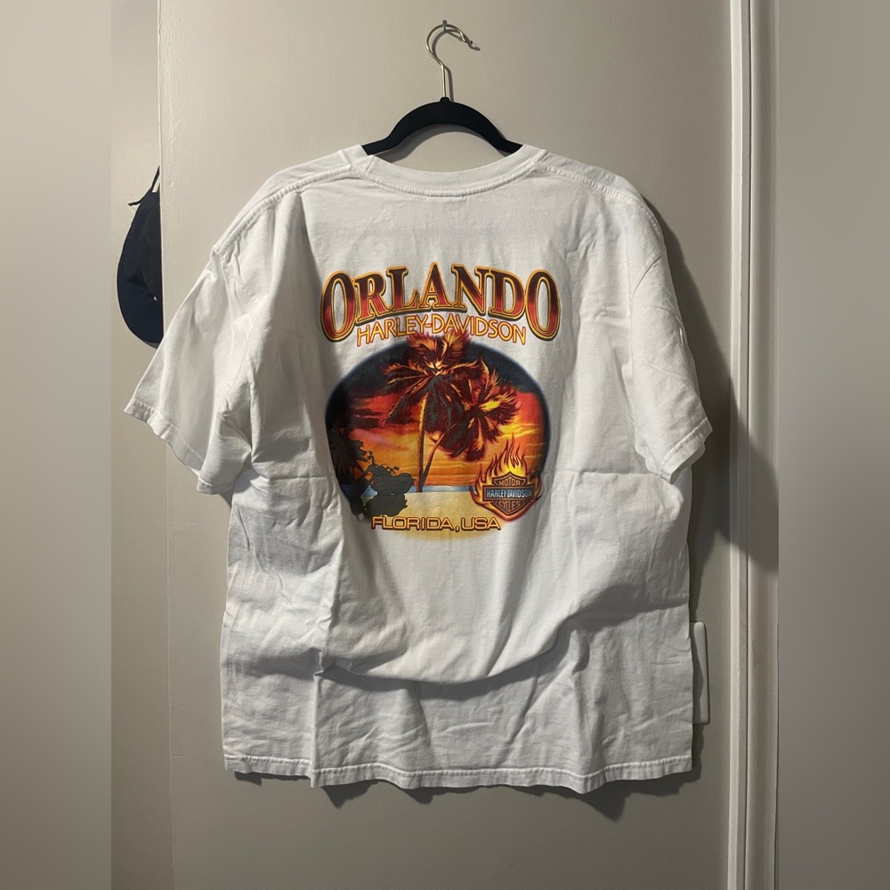 Vintage Harley Davidson Orlando Pocket Tee